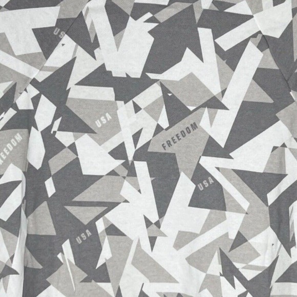 Under Armour Shirt Womens Large White‎ Gray Freedom Rival Amp Hoodie Sweatshirt - Picture 5 of 9